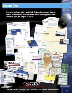 collection of branded print materials