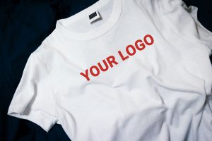 White T-shirt with the words Your Logo on it