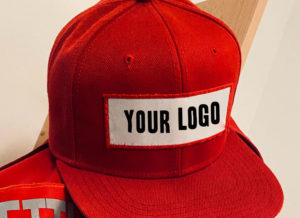 Red hat with your logo on the front