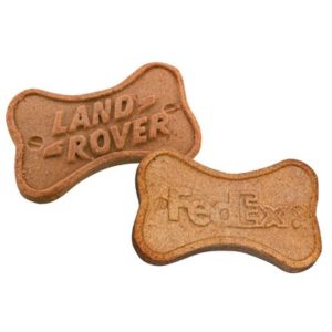 dog cookie with logo