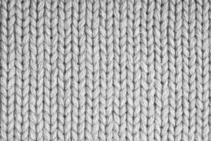 Up-close view of poly-wool fabric